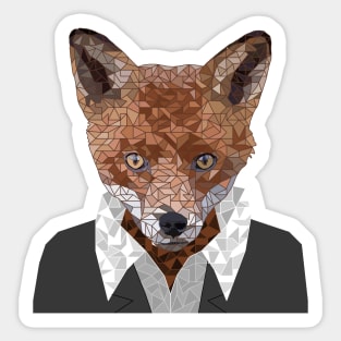 Fox in a Suit Sticker